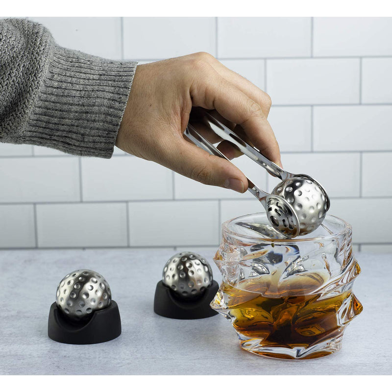 Golf Ball Shaped Stainless Steel Whiskey Stones Chillers