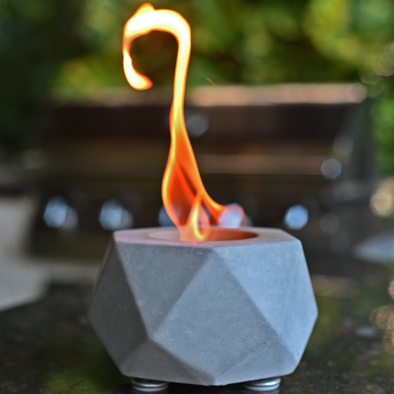 Colsen Hex Small Concrete Tabletop Fire Pit Brookstone