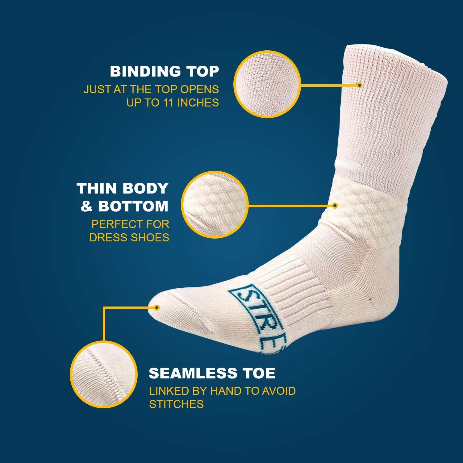 ReachTop Toe Separator Socks Foot Alignment Socks Massage Socks