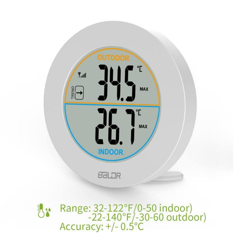 Indoor/Outdoor Thermometer -55-55 C and -50-130 F