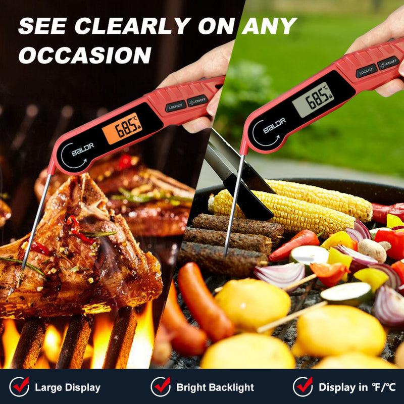 ThermoPro Instant Read Meat Thermometer Digital LCD Cooking BBQ Food  Thermometer