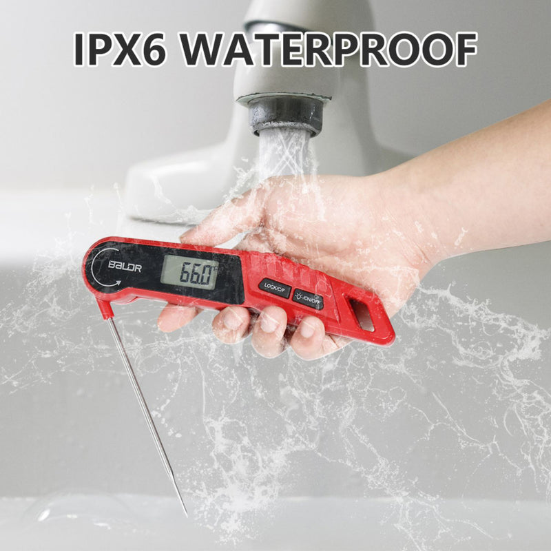 Waterproof Digital Instant Read Thermometer with Step Down Probe