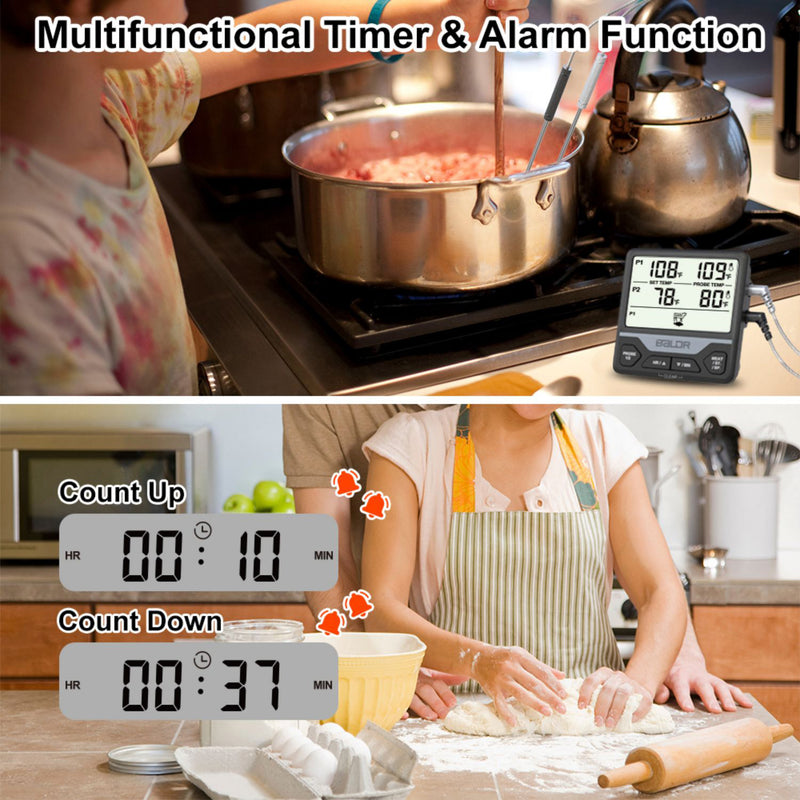 Kitchen Cooking Thermometer  Digital Multi-functional for