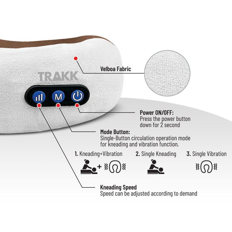 Electric Neck Massager, U-shaped Massage Pillow Cervical And Neck Massager  With Durable Memory Sponge, Massage Pillow With Heat, Deep Tissue Kneading  For Relax Airplane Car Travel Office Home Gift