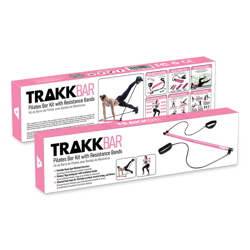 Kit de barres, Set de barres de Pilates avec 4 bandes de