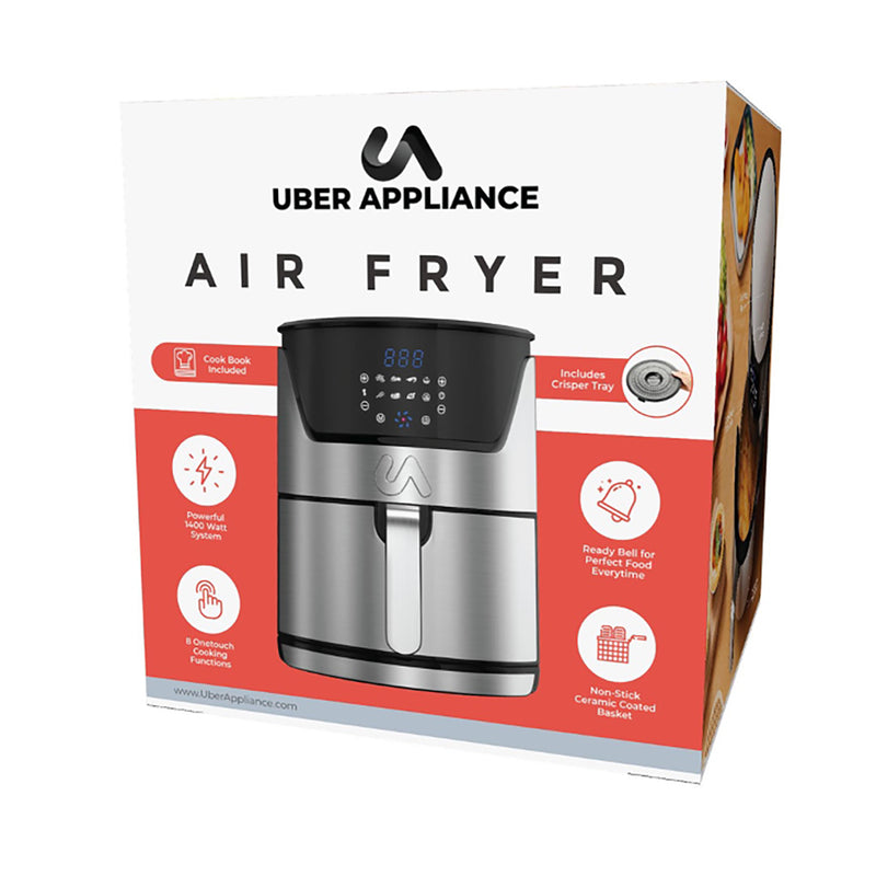 Uber Appliance Air Fryer XL Premium - 5qt SS - Stainless Steel