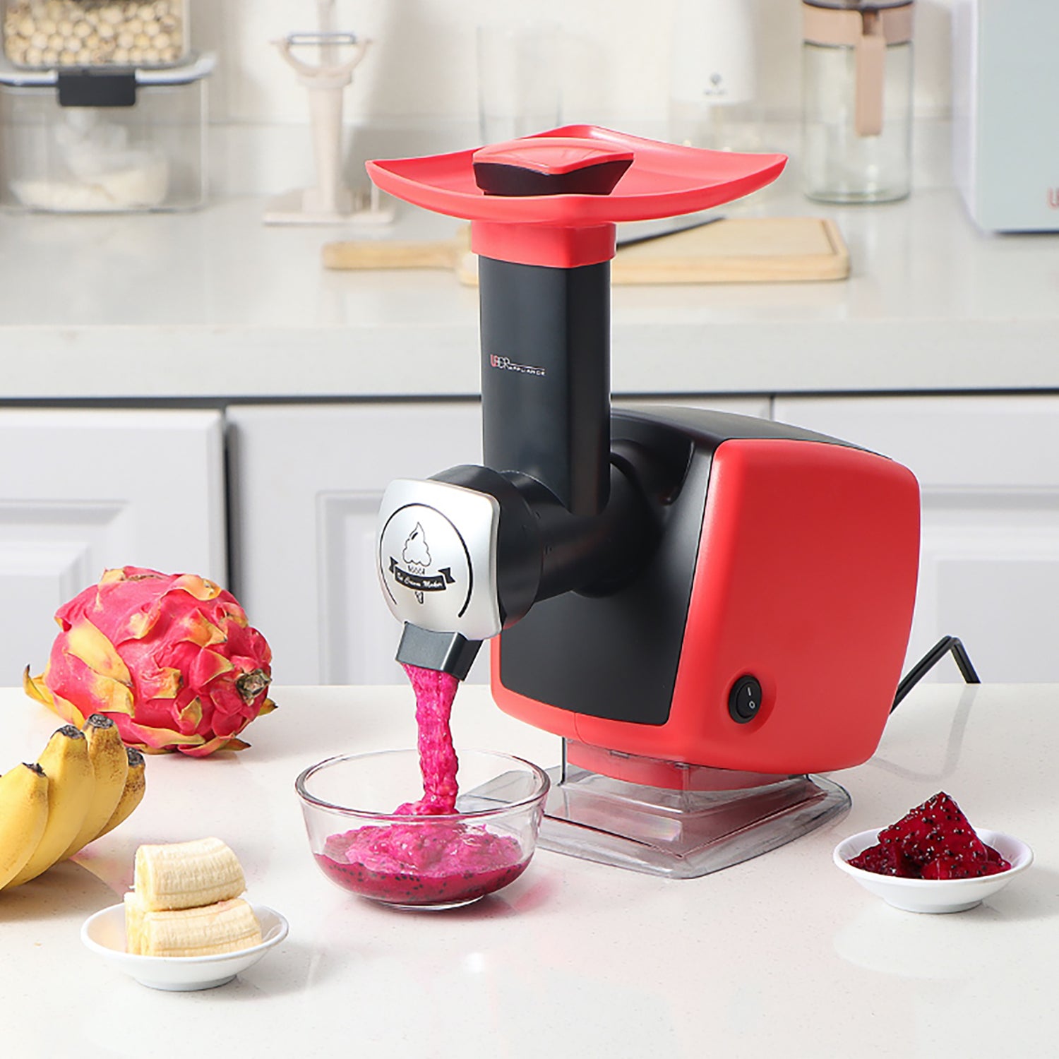 Uber Appliance Healthy Sorbet Machine in Red