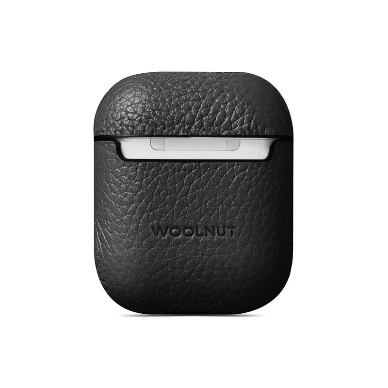 Airpod Embossed Leather Case Black