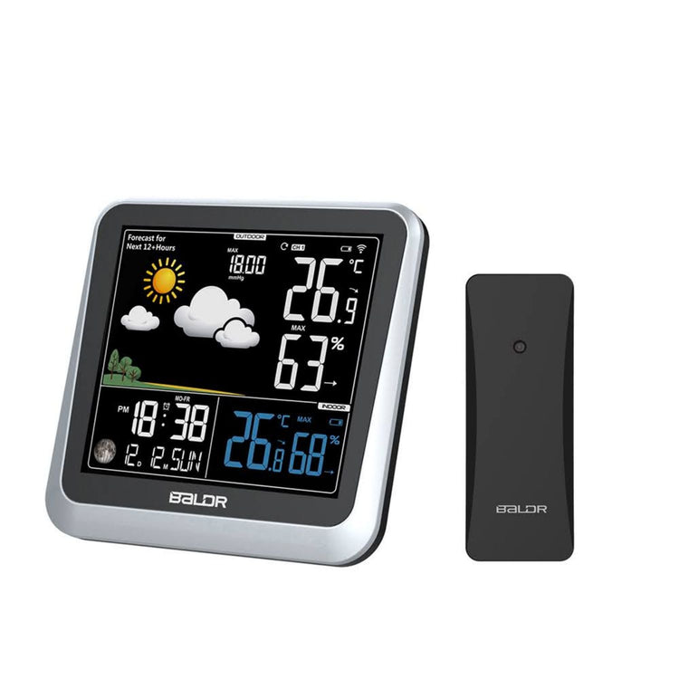 Indoor/outdoor weather station, color led display, Weather stations, Electronic gifts