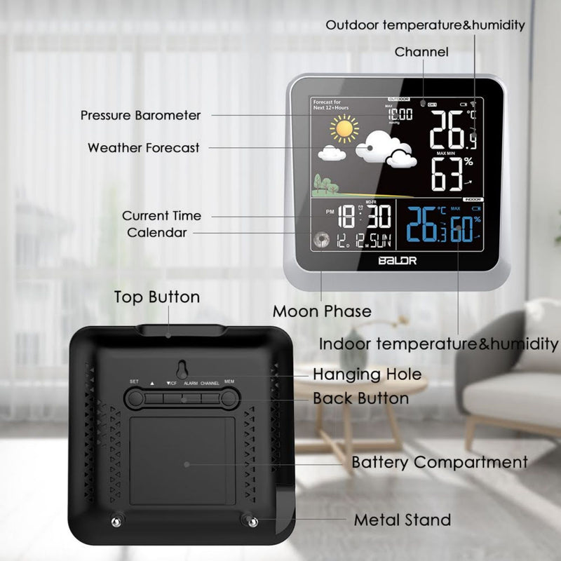 BALDR Digital Wireless Weather Station Brookstone