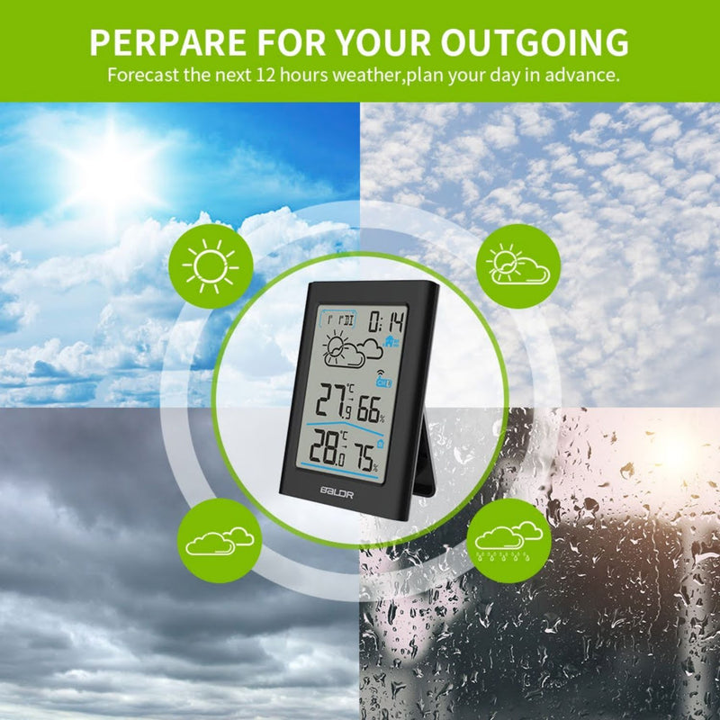 BALDR Indoor/Outdoor Wireless Weather Station With Sensor