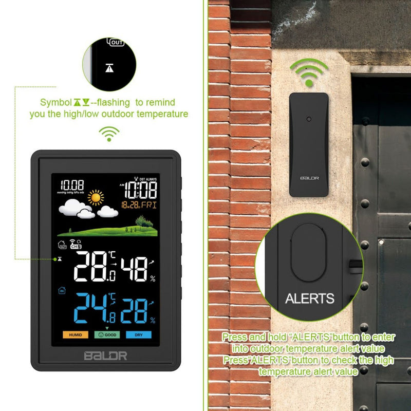 BALDR Atomic Wireless Weather Station Brookstone