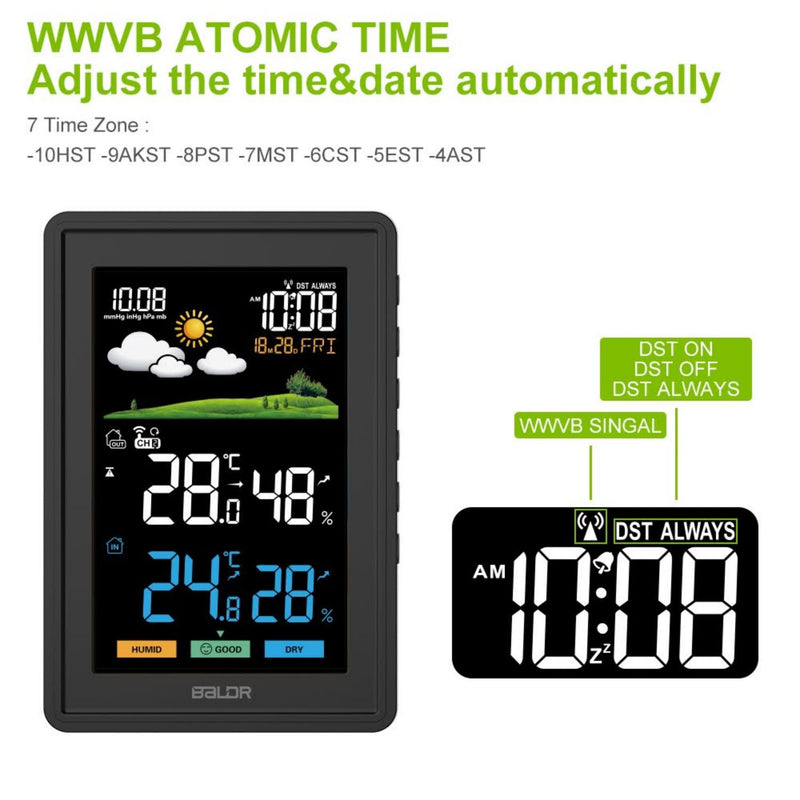 BALDR Atomic Wireless Weather Station Brookstone