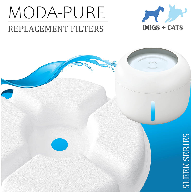 Pet Life Moda Pure Water Purifier Pet Bowl Replacement Filters 3