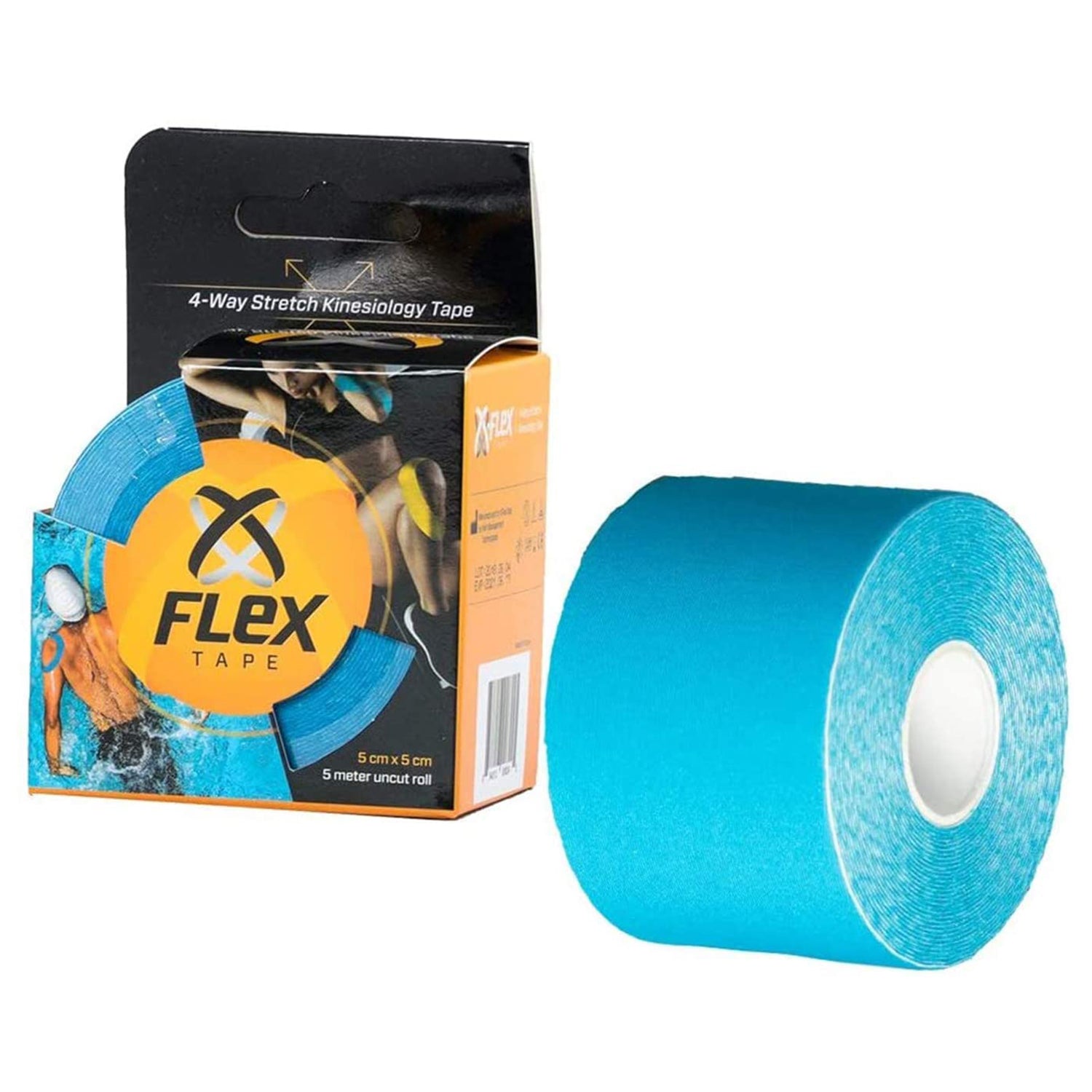XFlex K Tape Waterproof Uncut Roll in Blue