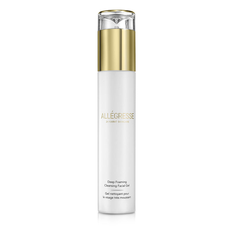 Allegresse 24K Skincare Deep Foaming Cleansing Facial Gel Brookstone