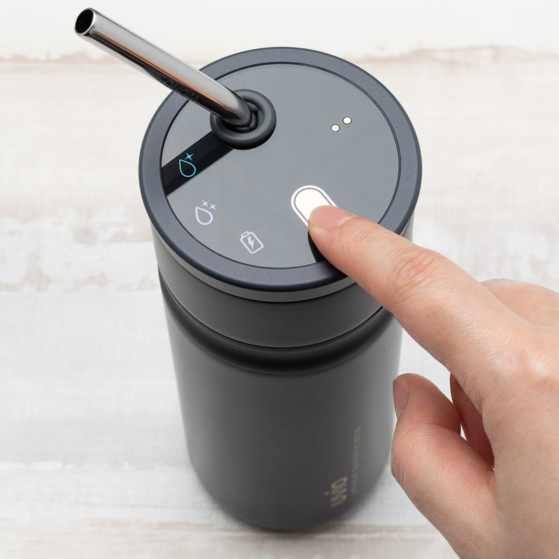 Lumistraw water-purifying bottle with a reusable straw gives you instantly clean  water » Gadget Flow