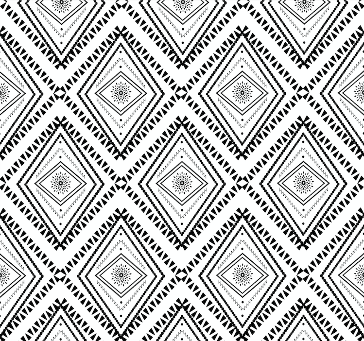 Tribal Black & White Adhesive Floor/Wall/Window Vinyl – Jes Rose
