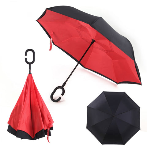 Reverse inverted umbrella