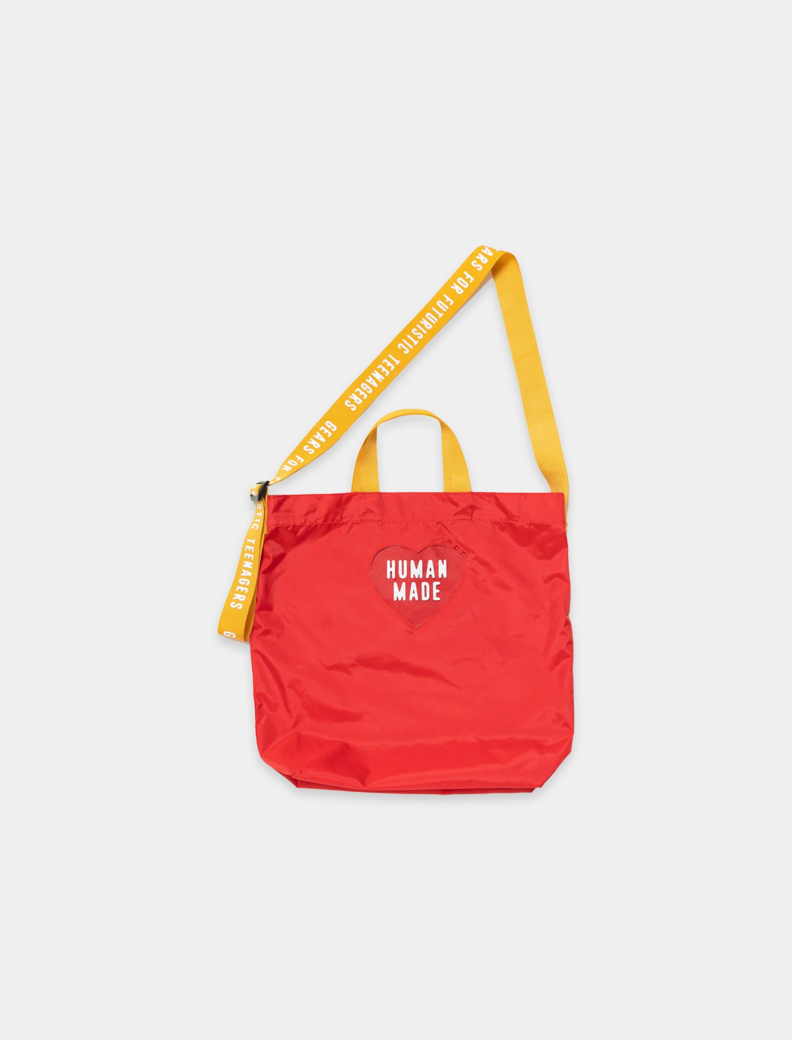 HUMAN MADE NYLON HEART 2-WAY TOTE