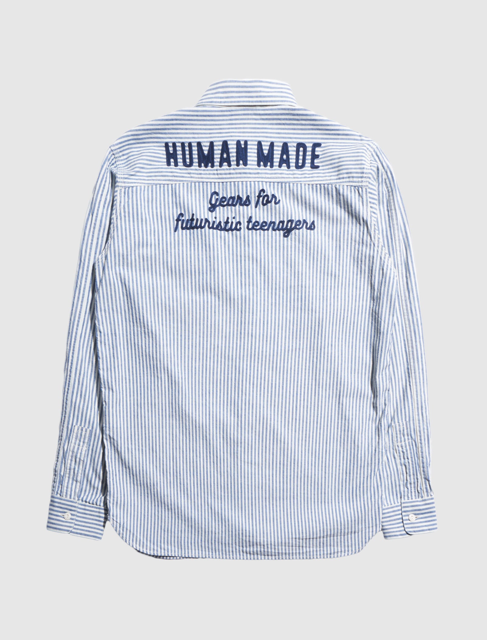 HUMAN MADE STRIPED WORK L/S SHIRT L | www.transgiro.com.br