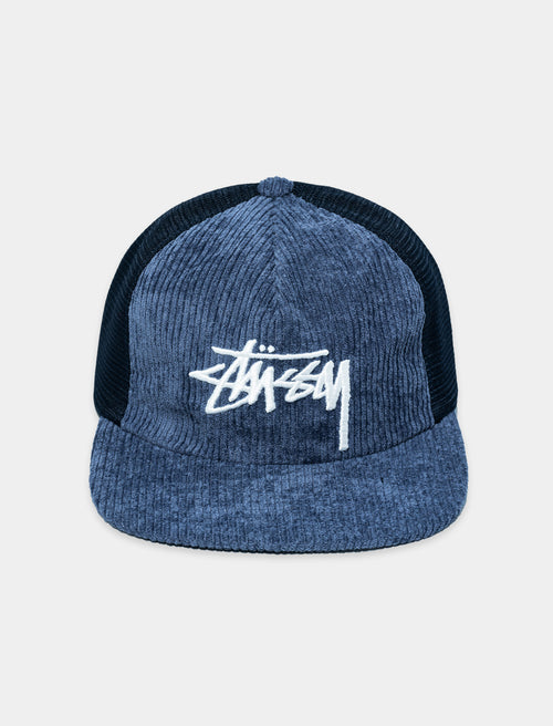 STUSSY CORDUROY TRUCKER CAP