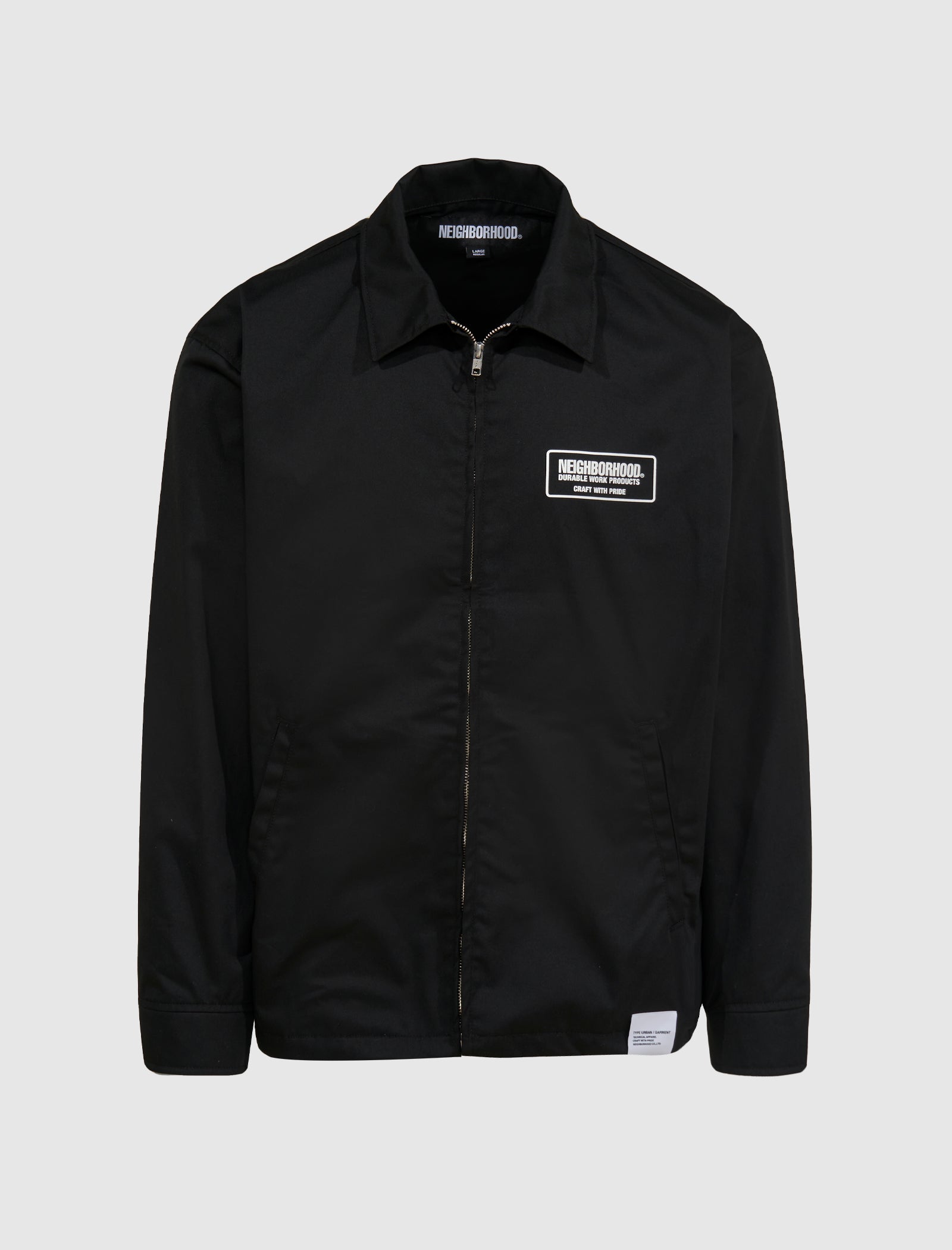 NEIGHBORHOOD ZIP WORK JACKET BLACK-