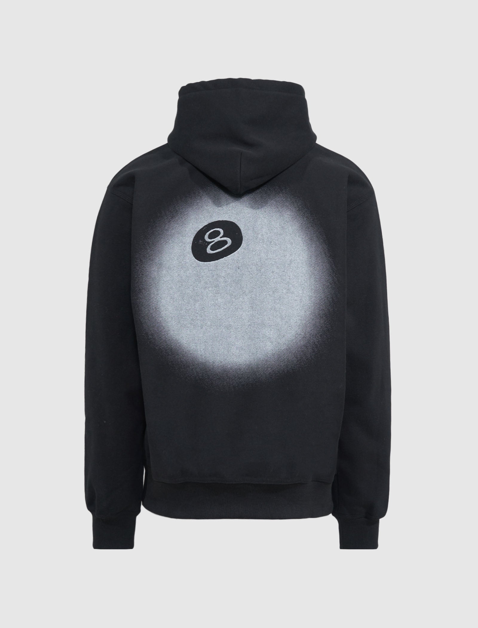 Stussy 8 Ball Fade Hoodie Black 8ボールパーカー - パーカー