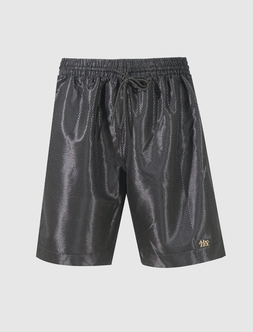 Men's Mitchell & Ness Black Pittsburgh Steelers Just Don Gold Rush Shorts