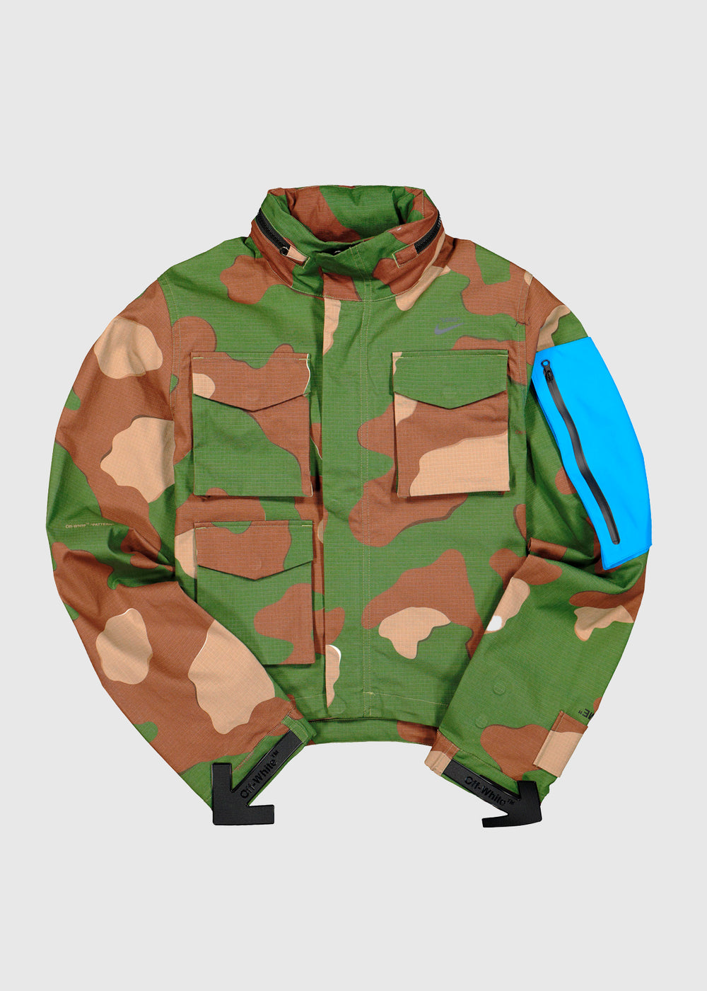 nike off white camo jacket