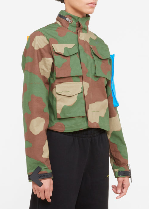 nike off white camo jacket