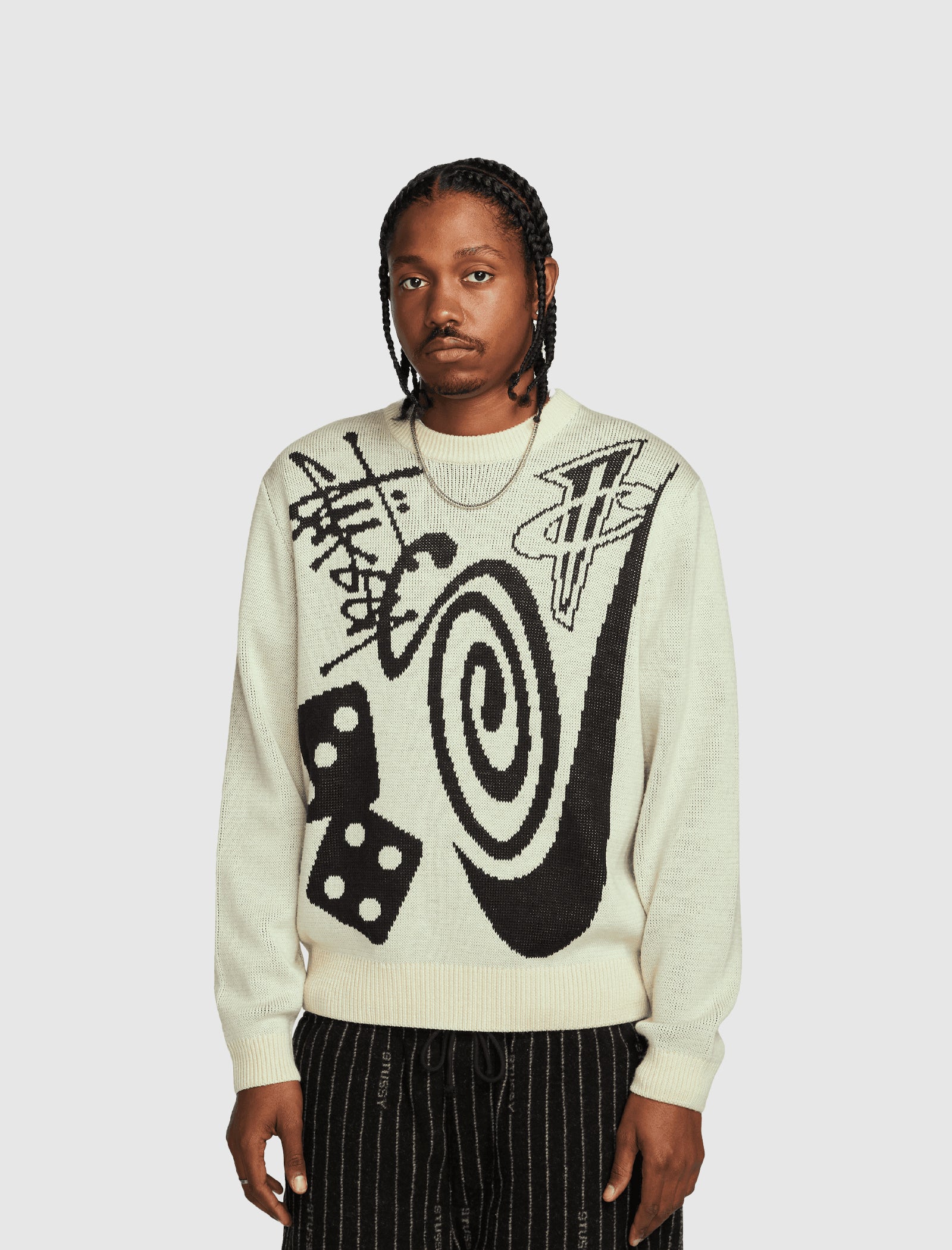 トップスStussy x Nike Icon Knit Sweater Natural - ニット/セーター