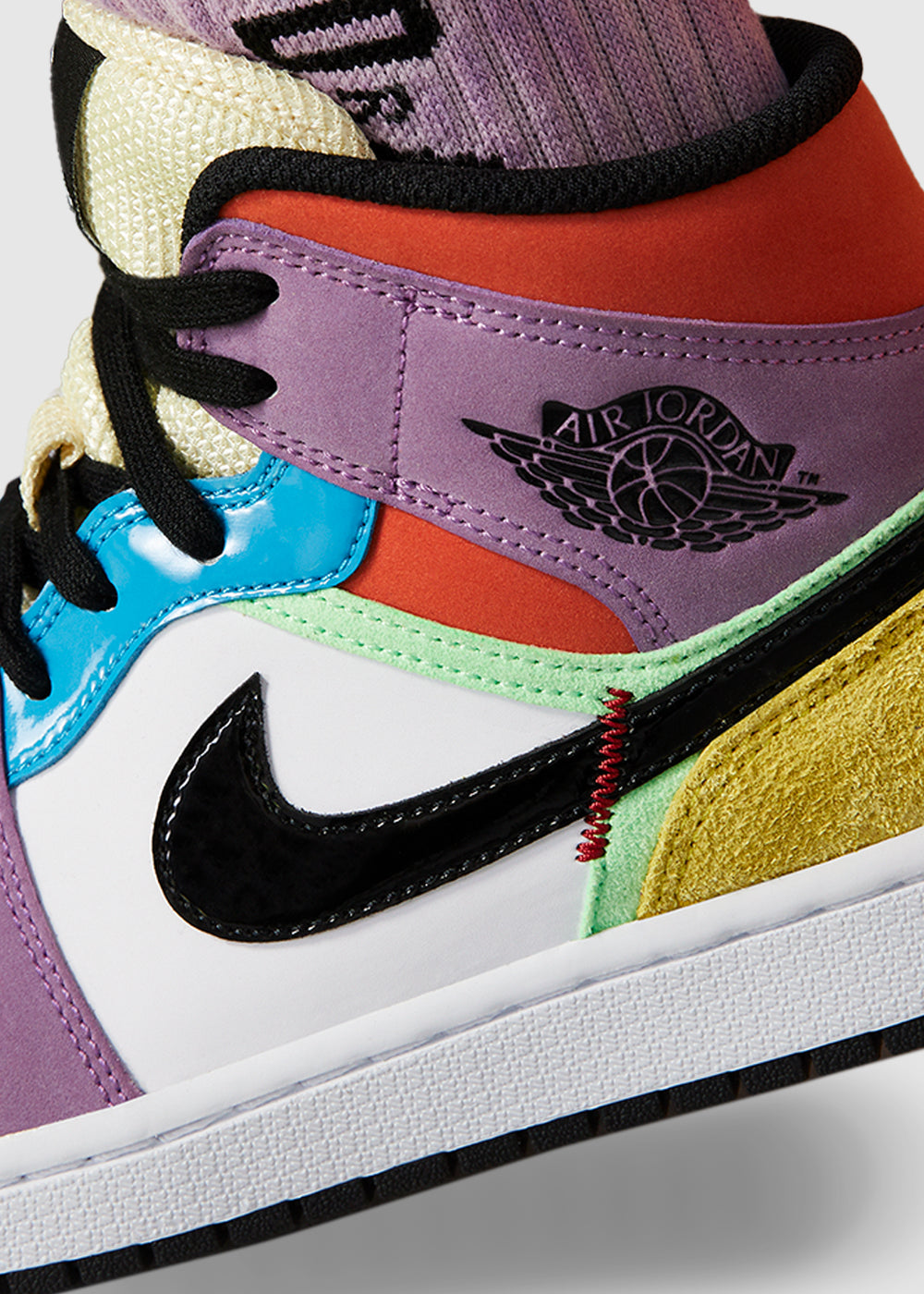 air jordan 1 mid multicolor shirt