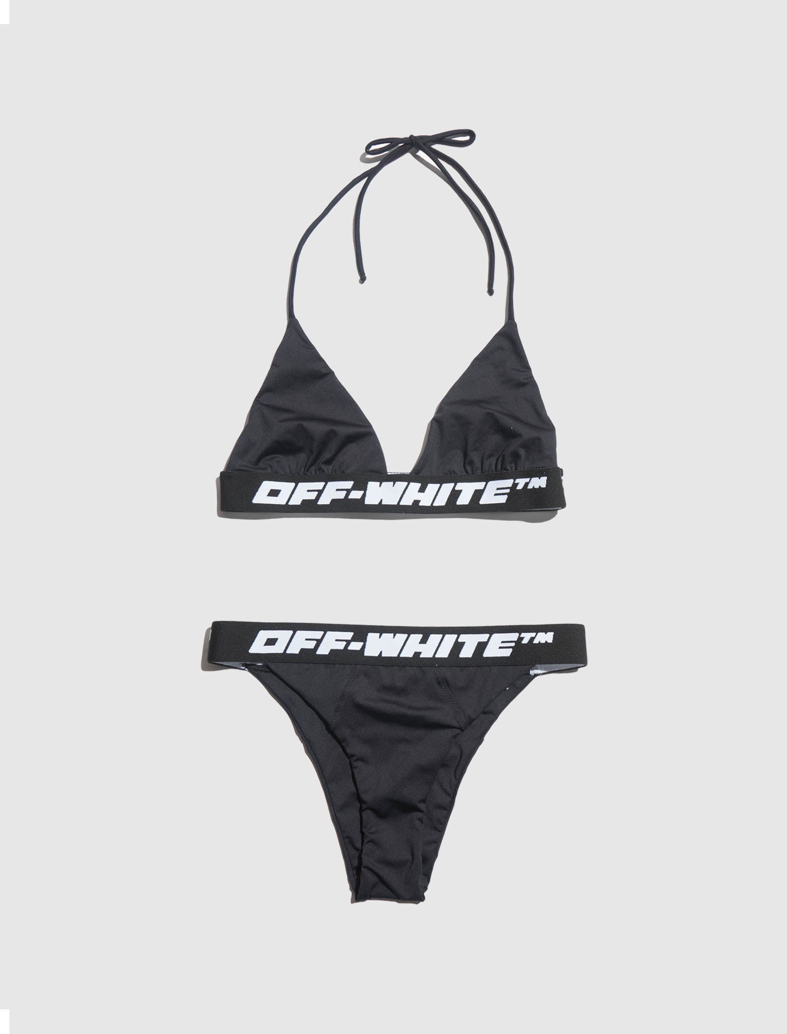 Off White Womens Logo Band Bikini