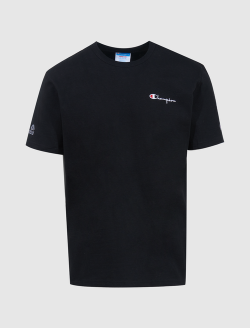 Men's Vintage Logo Heritage Chest T-Shirt in Nero Black Marl