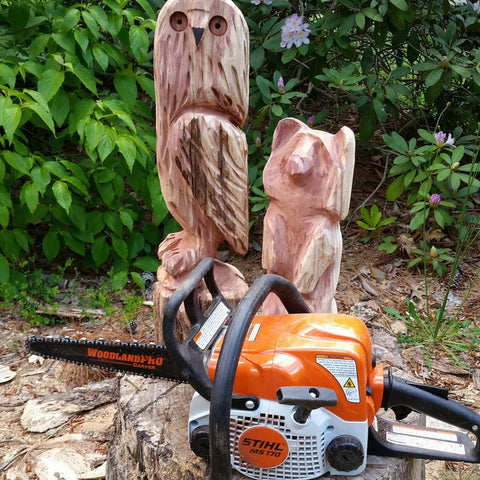 chainsaw carving  by @av_carvings