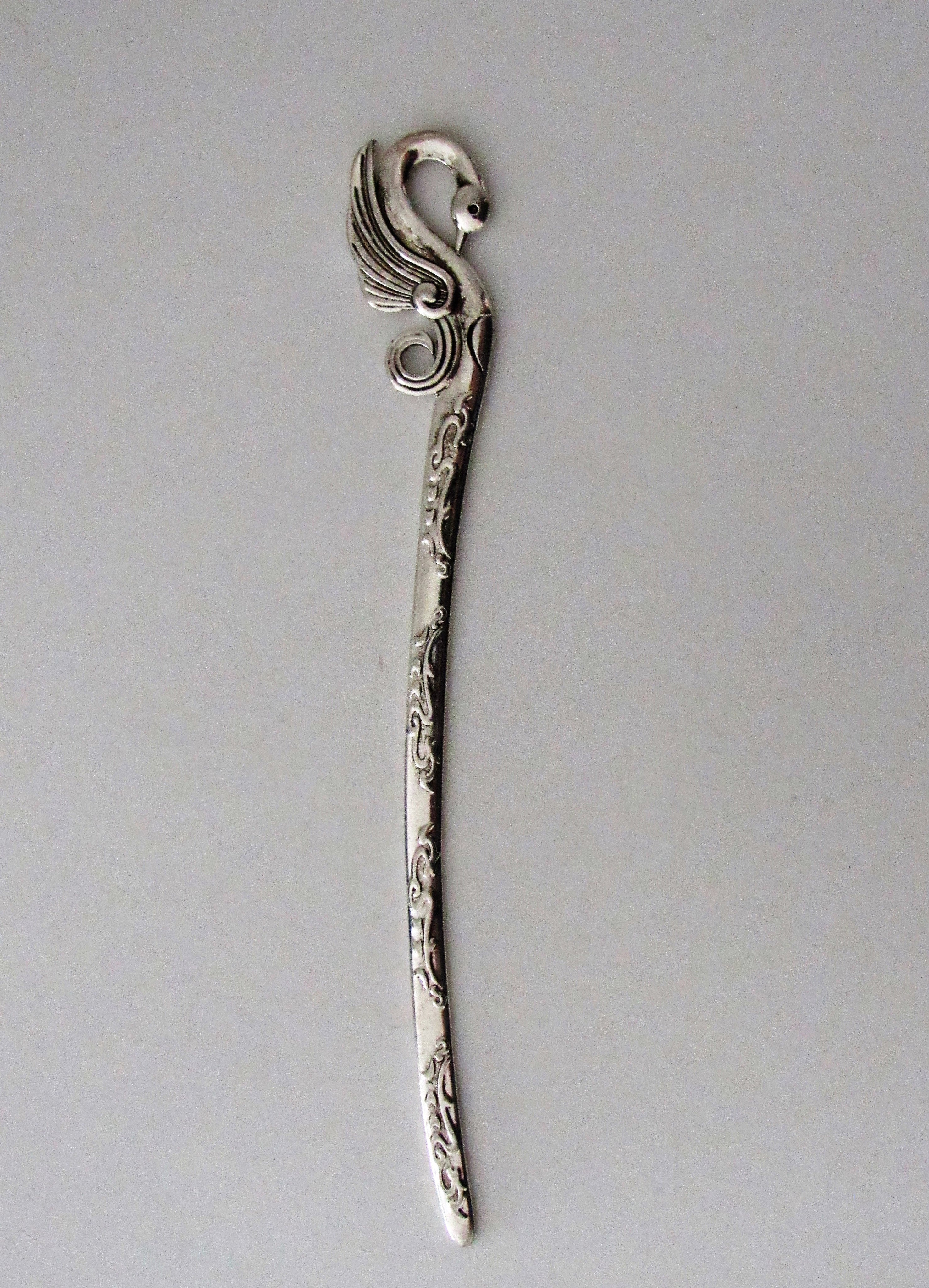 Hair Pins , bookmark, letter opener,Silver Tone Miao