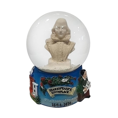Snow Globe Shakespeare Bust -Small