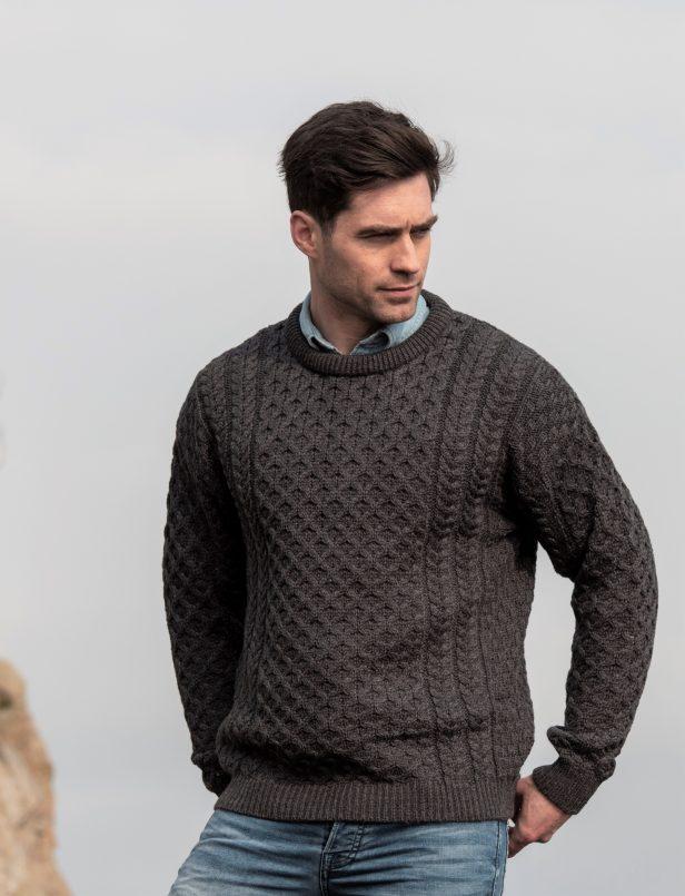 Aran Long Zipper Sweater with Hood – Celtic Tides/Celtic Corner