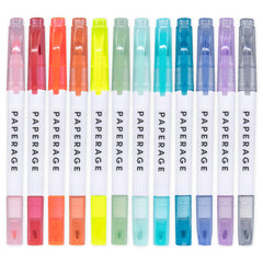 PAPERAGE Clear View Dual-Tip Highlighters