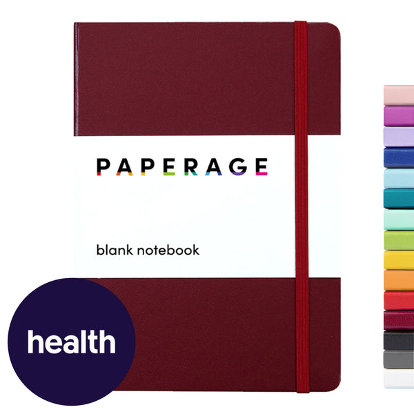 PAPERAGE Burgundy Blank Journal Notebook One of Health.com's Best Self-Care Journals of 2023