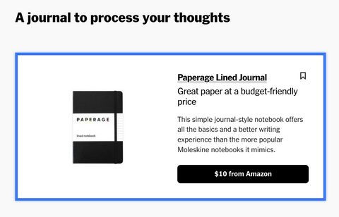 PAPERAGE Lined Journal Notebook: A journal to process your thoughts