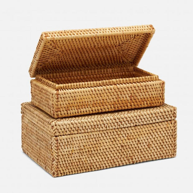 Rattan Decorative Storage Boxes set/2 — Grace Home Decor