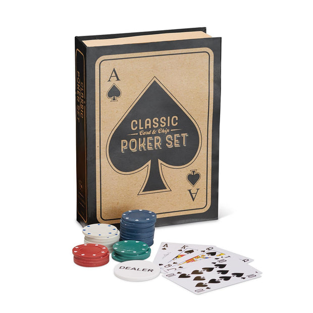 Casino Quality Half Size Poker Set - Brand New in Box - Cigar/Playing Cards