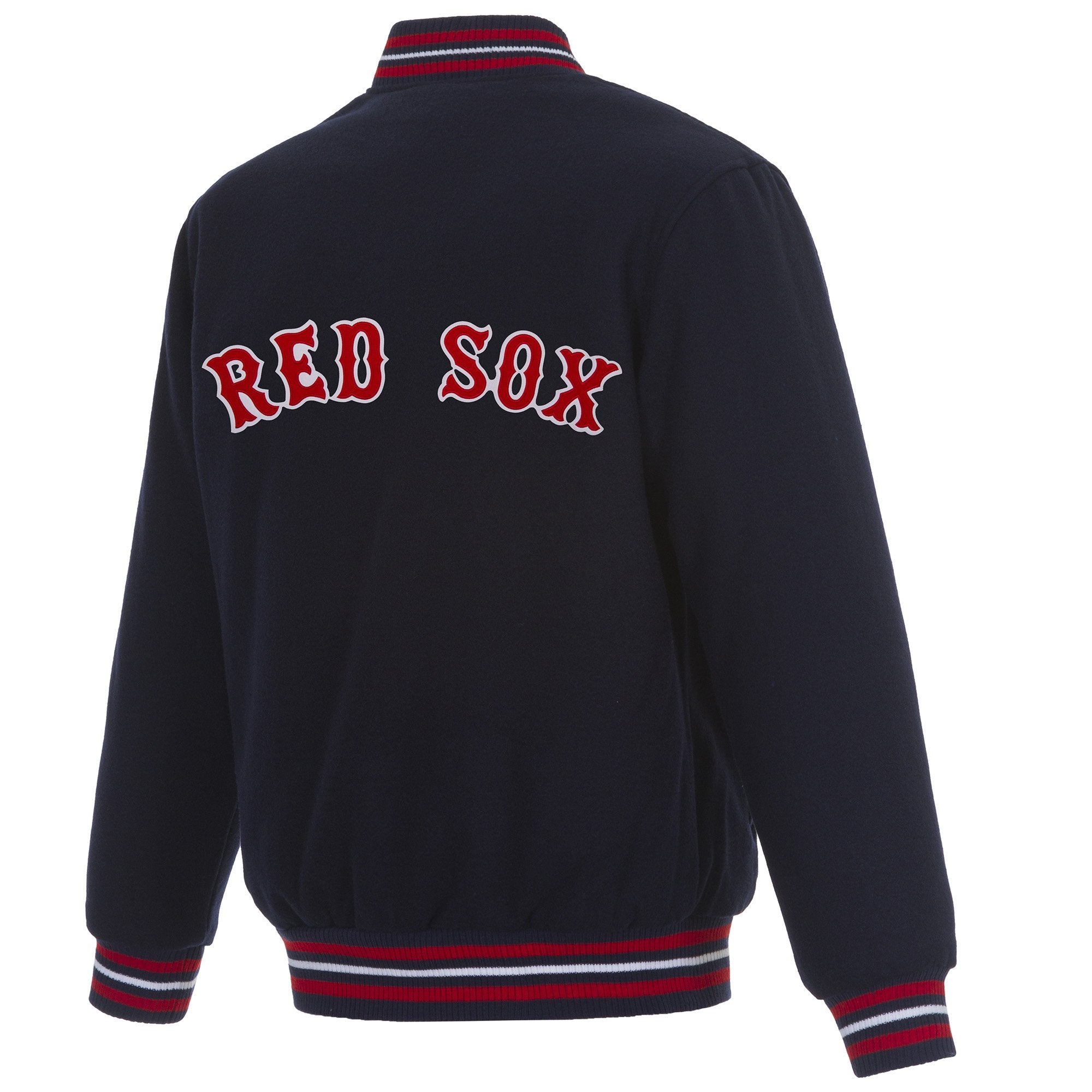 BOSTON RED SOX REVERSIBLE WOOL JACKET - NAVY – Retired NFL Players ...