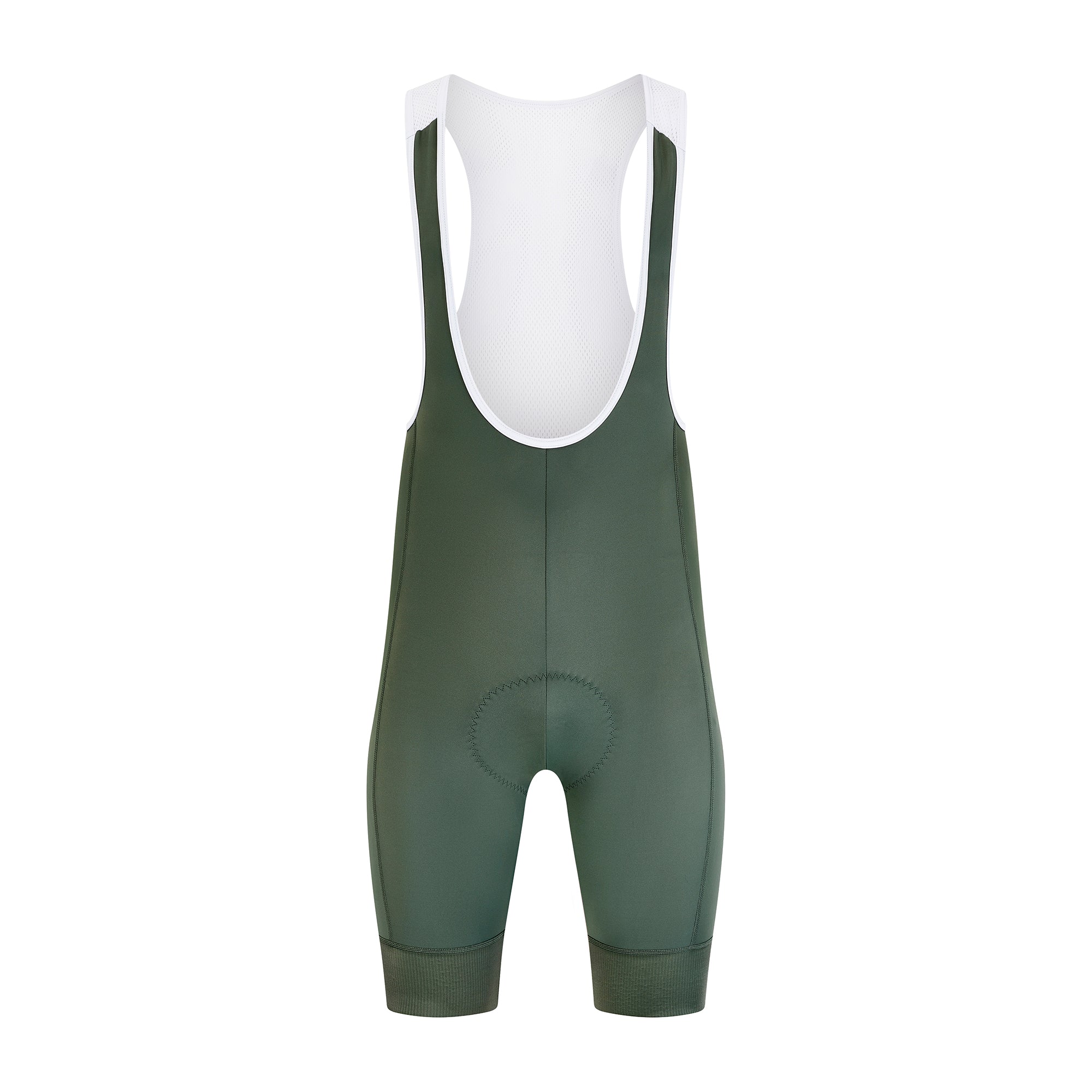 Men's Essential Bib Shorts - Olive - Keada Sports product image