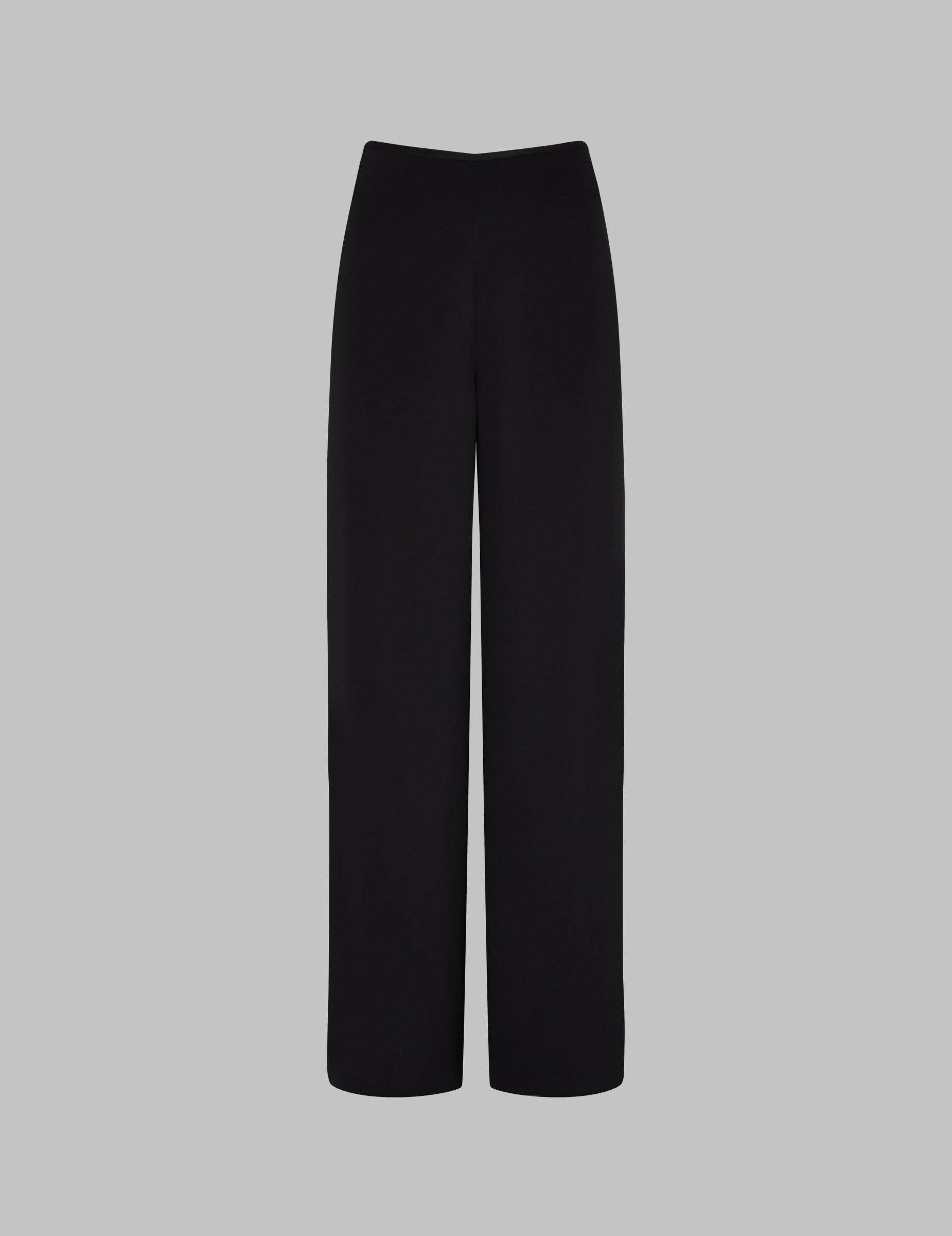 Theory Crepe High-Waist High Slit Wide-leg Pants