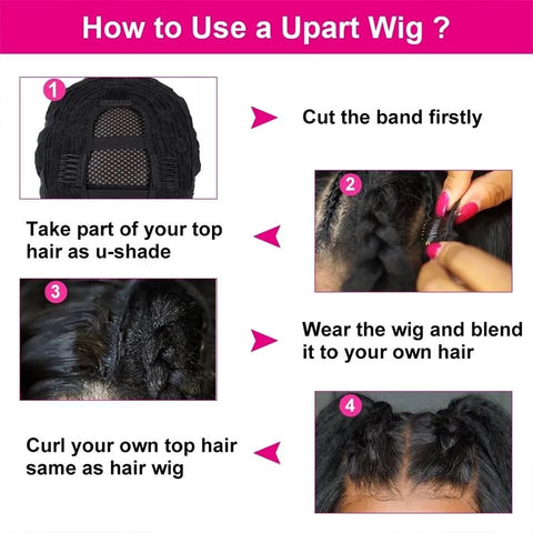 how to apply U part wig