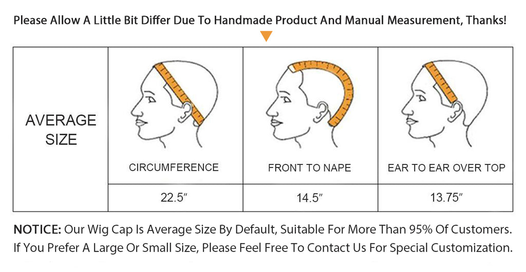 Average Size (Head Circumference 21.5-22.5 Inch)