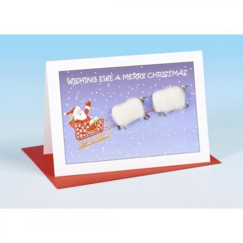 Vanessa Bee Designs Accessories Wishing Ewe a Merry Christmas (S161) Vanessa Bee Designs Christmas Cards 5060014033291